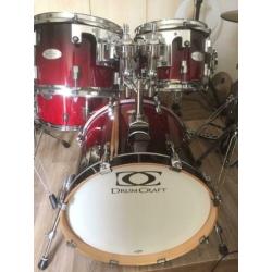 Super Drumstel incl hardware en Cymbals