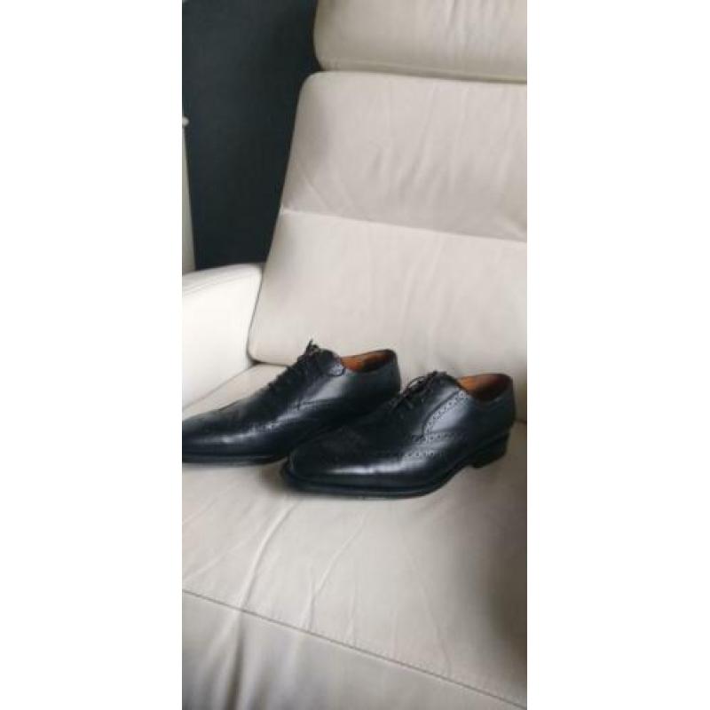 van Bommel zwart leren schoenen maat 10 1/2