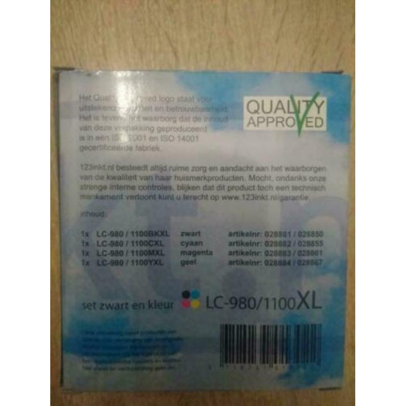 Inktcartridges LC-980 / 1100XL