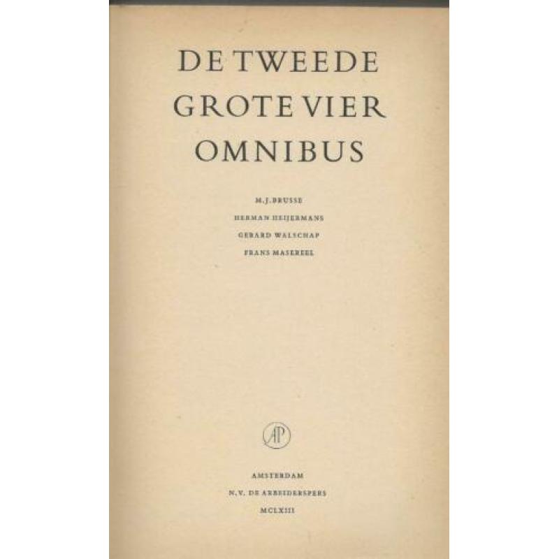 DE TWEEDE GROTE VIER OMNIBUS * *m.j.brusse,BOEFJE * herman h