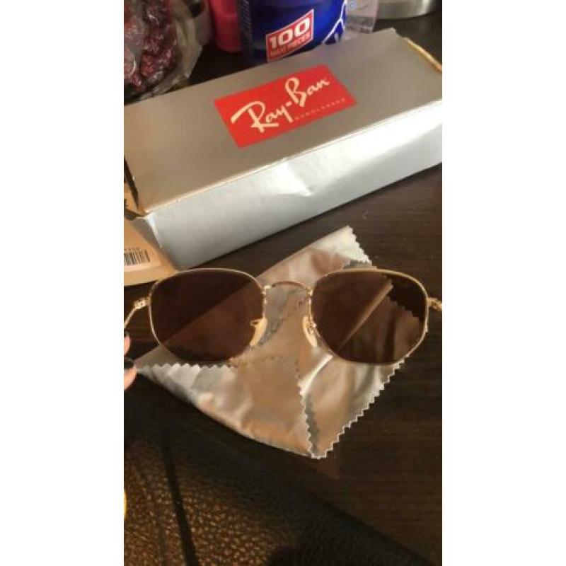 Ray-Ban rayban zonnebril sunglasses goud gold roze metaal