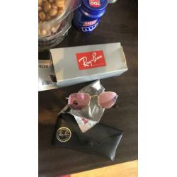 Ray-Ban rayban zonnebril sunglasses goud gold roze metaal