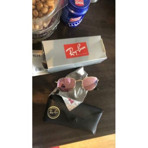 Ray-Ban rayban zonnebril sunglasses goud gold roze metaal