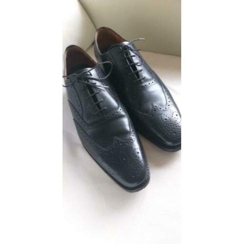 van Bommel zwart leren schoenen maat 10 1/2