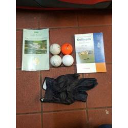 Golftas compleet met bagboy .. ballen .. pins ..