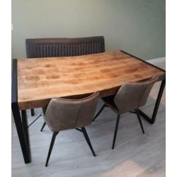 Industriële robuuste eettafel, nieuw