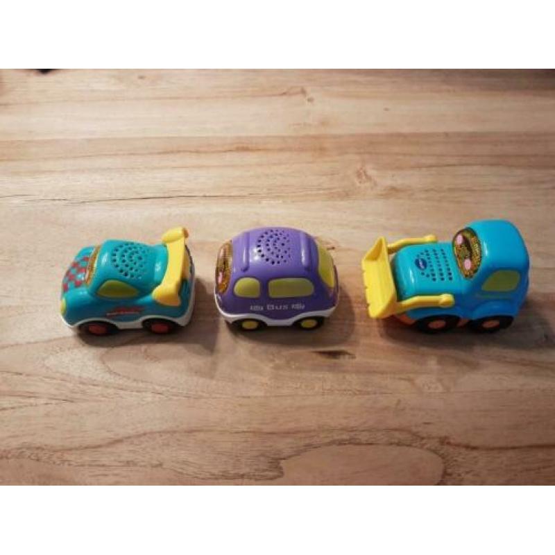Bulldozer, Bus en Raceauto van Vtech!!