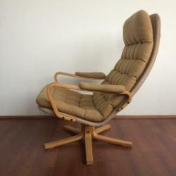 Vintage jaren 60 70 scandinavisch design Dux draai fauteuil