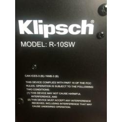 Klipsch subwoofer R-10SW