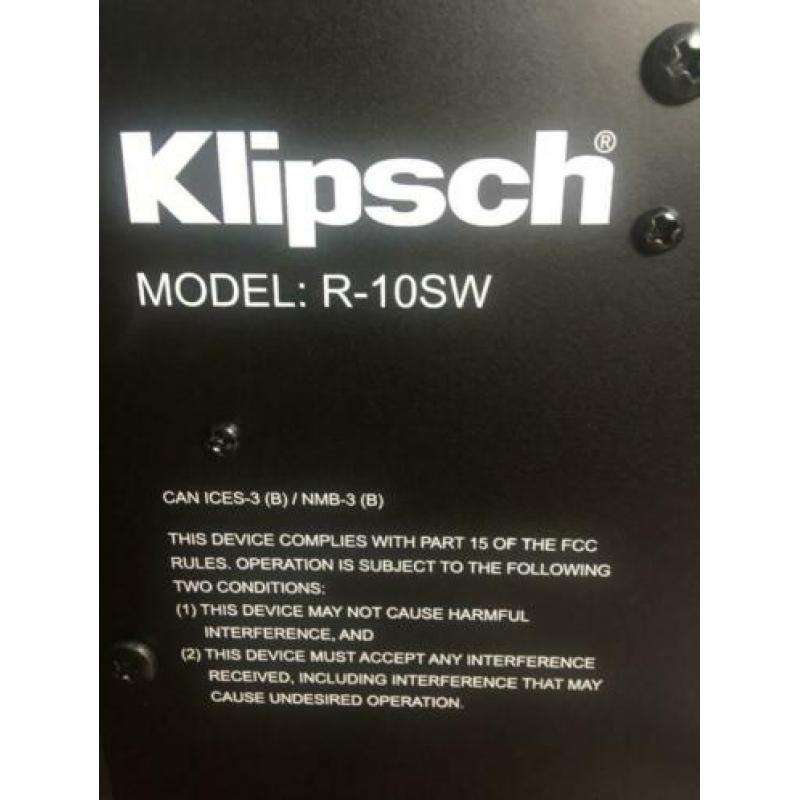 Klipsch subwoofer R-10SW