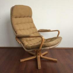 Vintage jaren 60 70 scandinavisch design Dux draai fauteuil