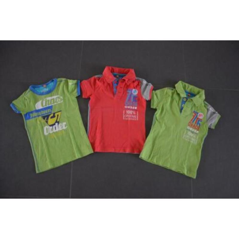 3x shirt chaos en order, maat 110-116
