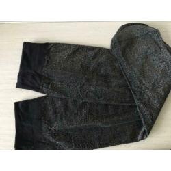 Lurex pantykousjes zwart/goud .....nieuw.....
