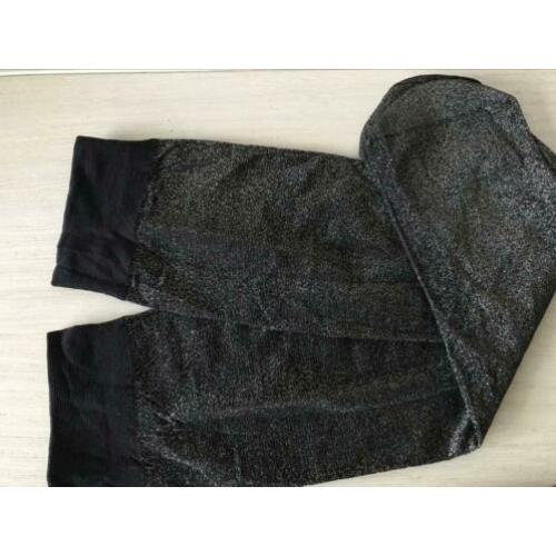 Lurex pantykousjes zwart/goud .....nieuw.....