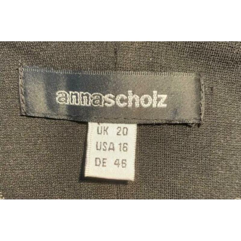 Anna Scholz jurk maat 46, zgan! Zwart.