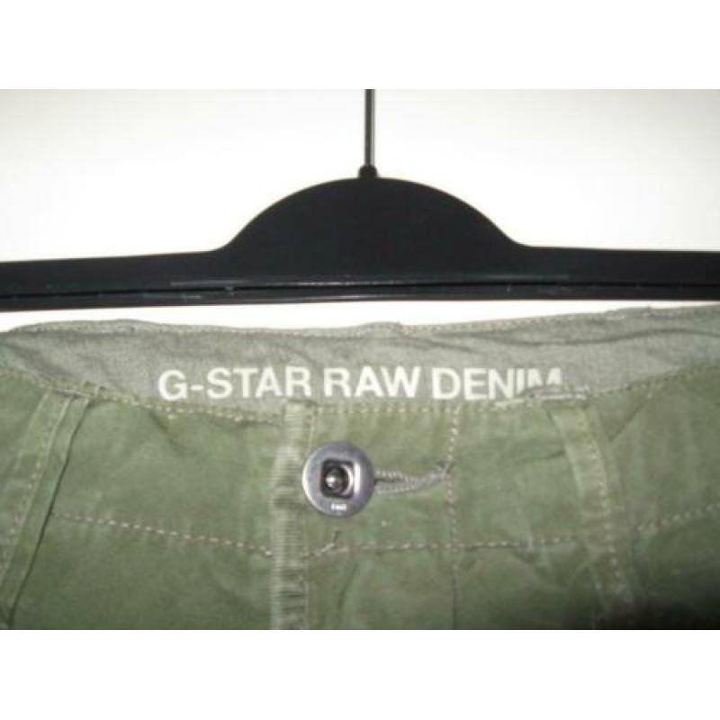 G-Star Raw Denim Rovic stoere baggy legergroene herenshort