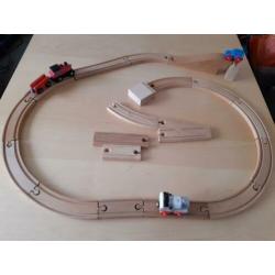 Houten treinbaan