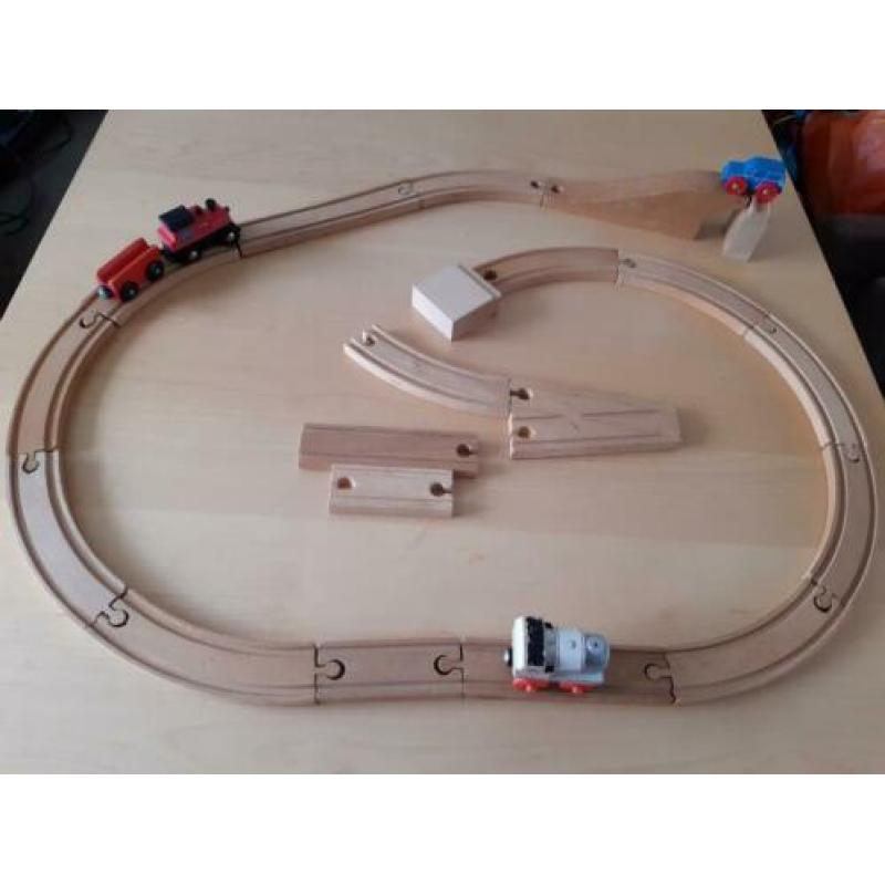 Houten treinbaan