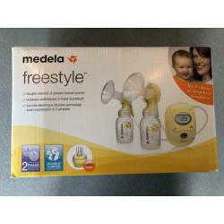 Medela freestyle dubbele Borstkolf (ook enkel te gebruiken)