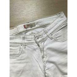 Levis 571 W29 L34 witte slim fit jeans