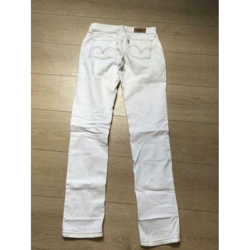 Levis 571 W29 L34 witte slim fit jeans