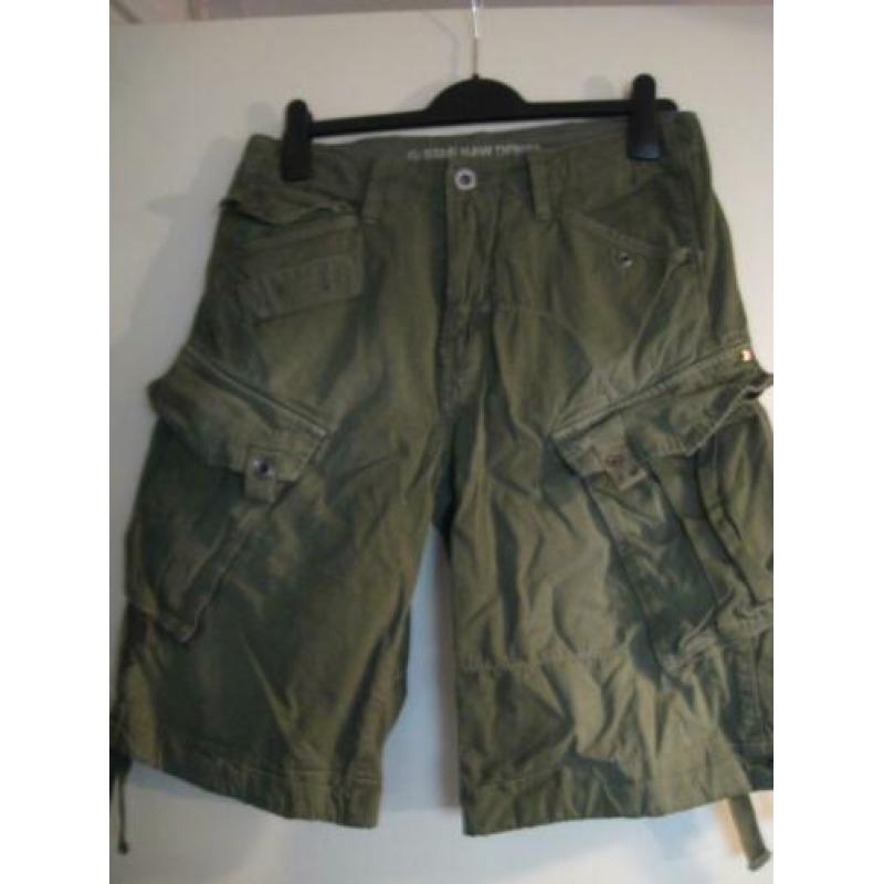 G-Star Raw Denim Rovic stoere baggy legergroene herenshort