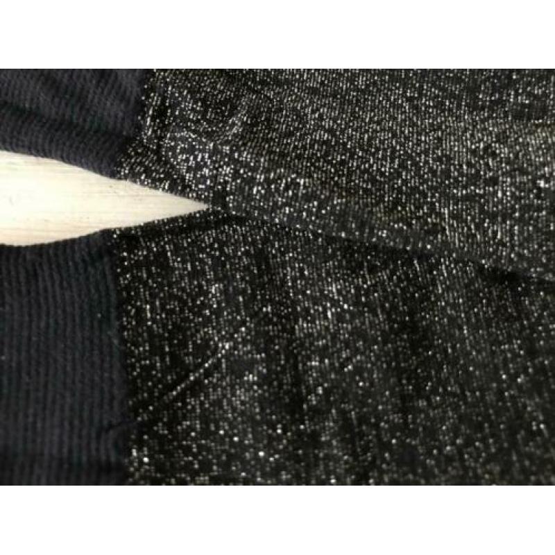 Lurex pantykousjes zwart/goud .....nieuw.....