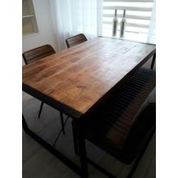Industriële robuuste eettafel, nieuw
