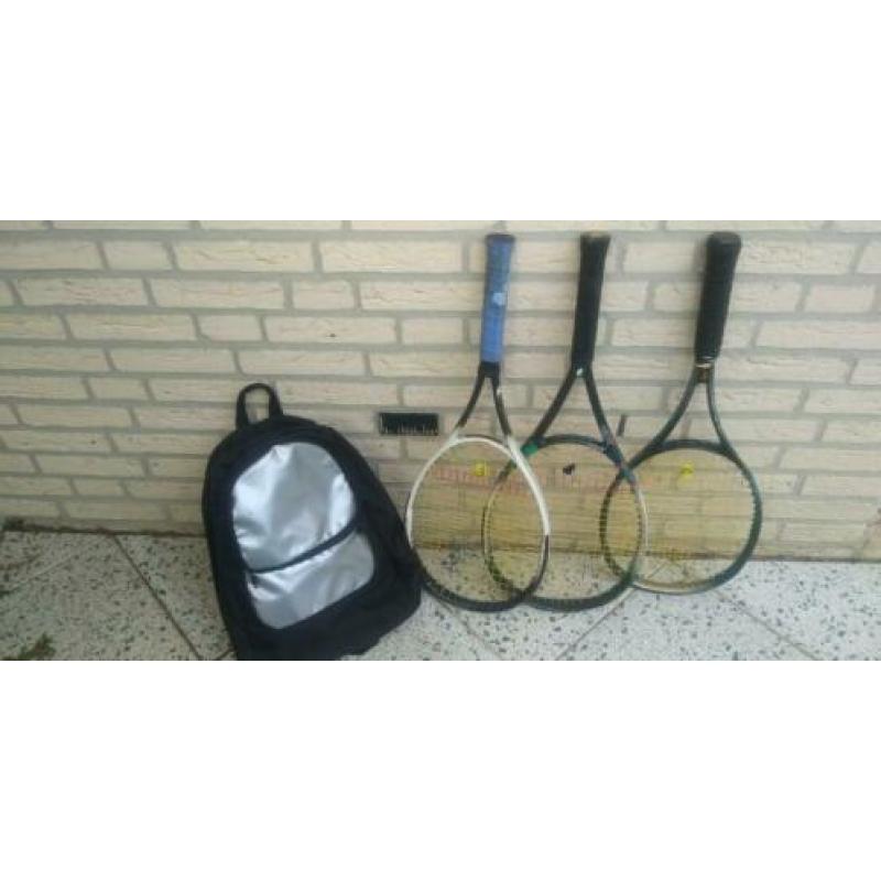 Wilson jammer 6.2, Prince 800, en een Jes Sapper voor € 45.