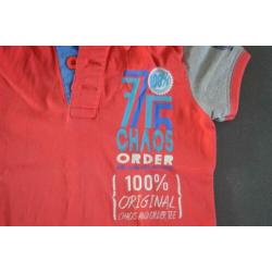 3x shirt chaos en order, maat 110-116
