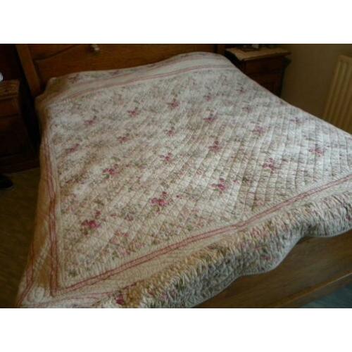Beddensprei roos, sprei roos, plaid roos katoen 2.50 x 2.30