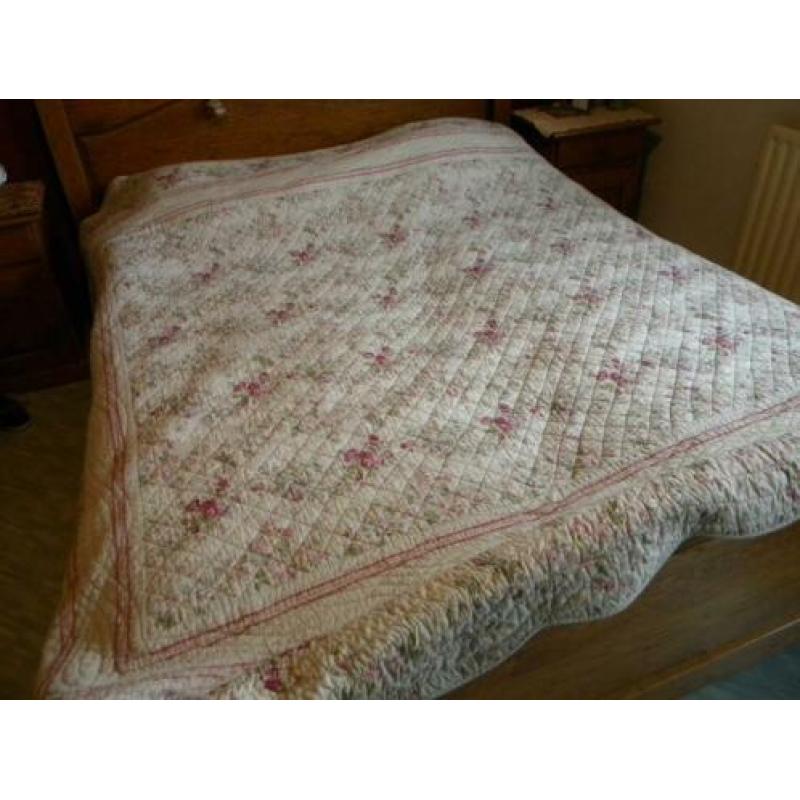 Beddensprei roos, sprei roos, plaid roos katoen 2.50 x 2.30