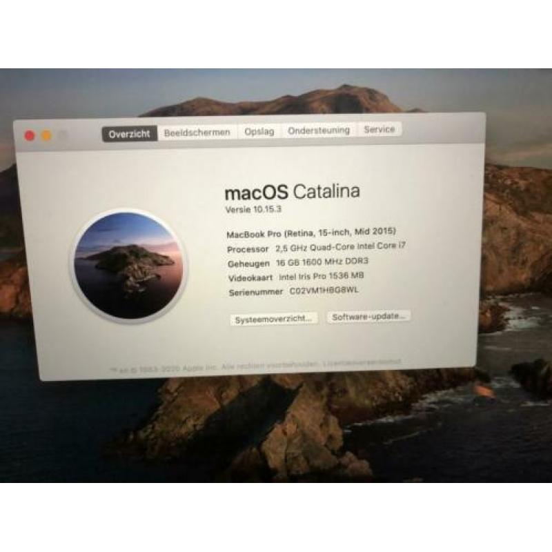 Krachtige MacBook Pro Mid 2015 Retina 15- inch i7 - 16GB RAM