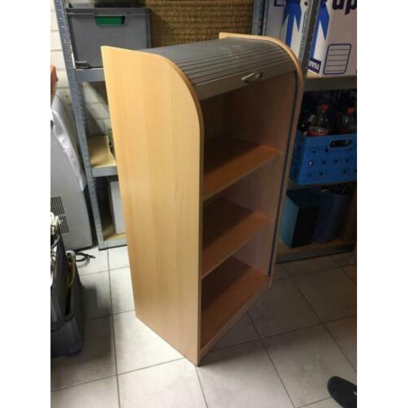 Mooie houten archiefkast