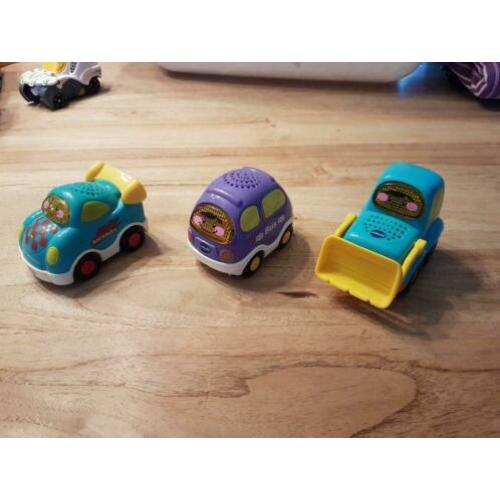 Bulldozer, Bus en Raceauto van Vtech!!