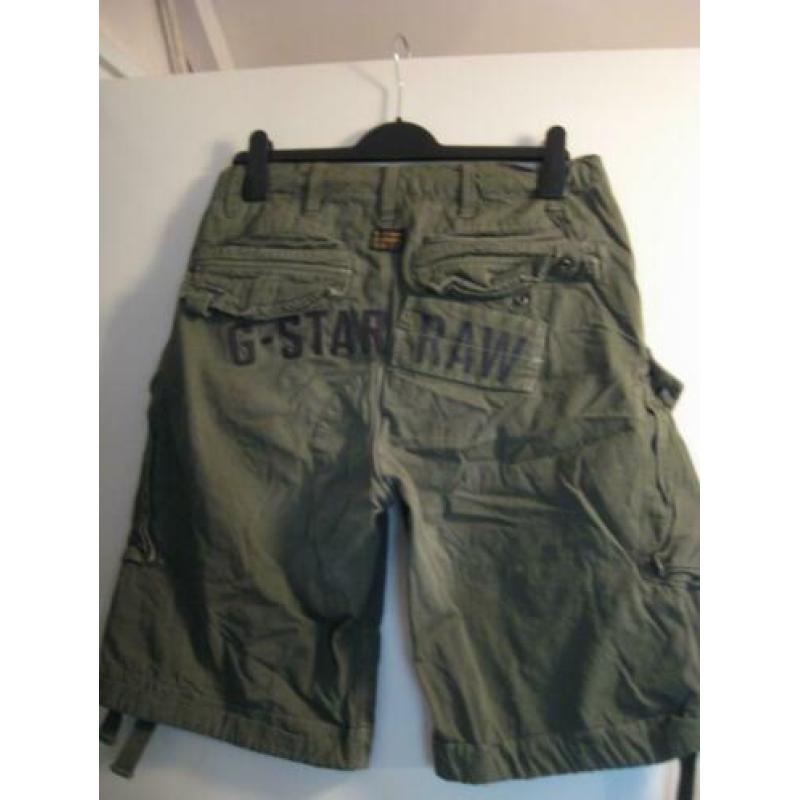G-Star Raw Denim Rovic stoere baggy legergroene herenshort