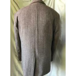 Harris Tweed colbert in maat 27. Lichtbruin beige visgraat.