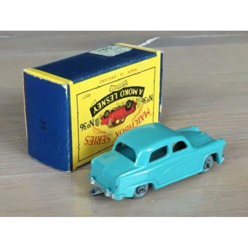 Matchbox Moko Lesney 36 – Austin A50 blauw-groen in Doos MIB