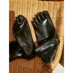 Latex sokken maat L