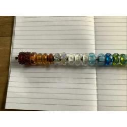 Trollbeads diverse glas en zilver en retired