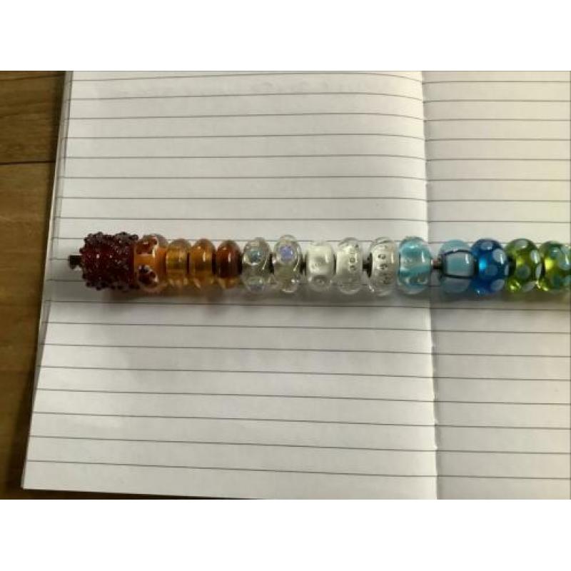 Trollbeads diverse glas en zilver en retired
