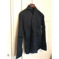 Aldaberto Spina overhemd donker blauw m39 ihgst