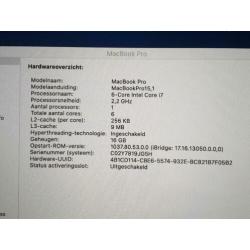 MacBook Pro 15 , touchbar , Retina , Core i7 six Core
