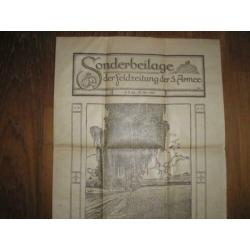 WO I 1916/17 4x Feldzeitung der 5Armee.. Goede