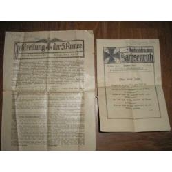 WO I 1916/17 4x Feldzeitung der 5Armee.. Goede
