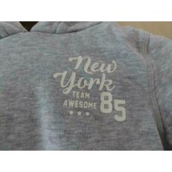 Palomino grijze hoody New York 85 maat 116