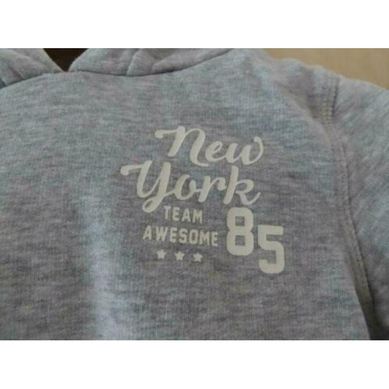 Palomino grijze hoody New York 85 maat 116
