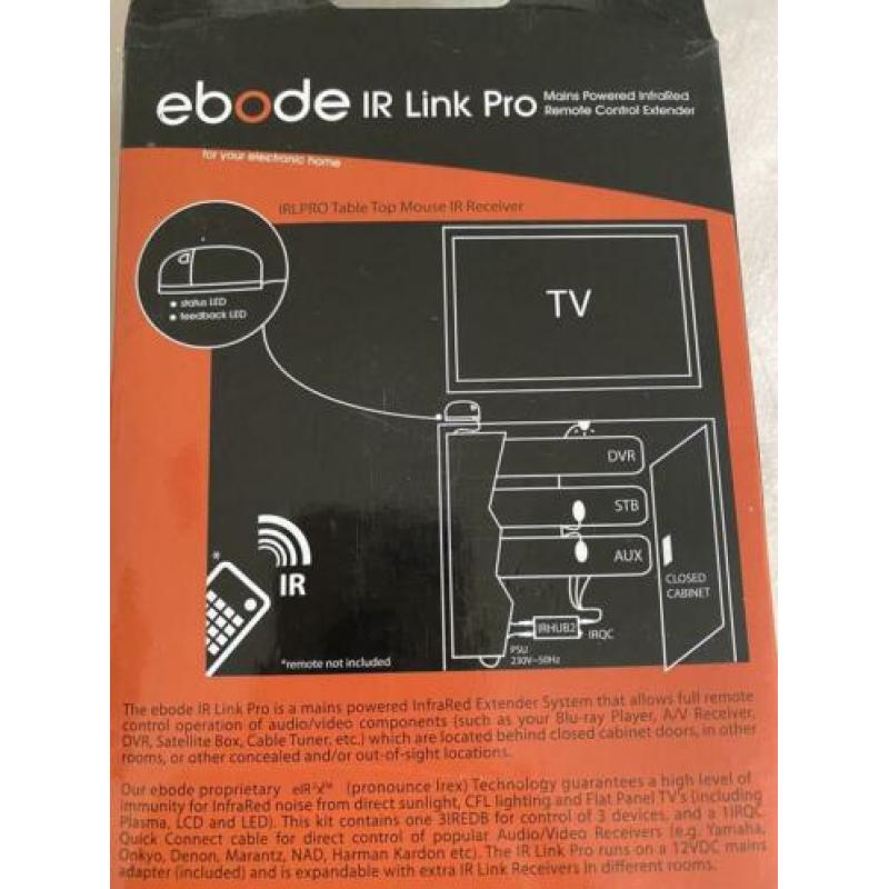 Ebode IR link Pro. Draadloos door deurtjes