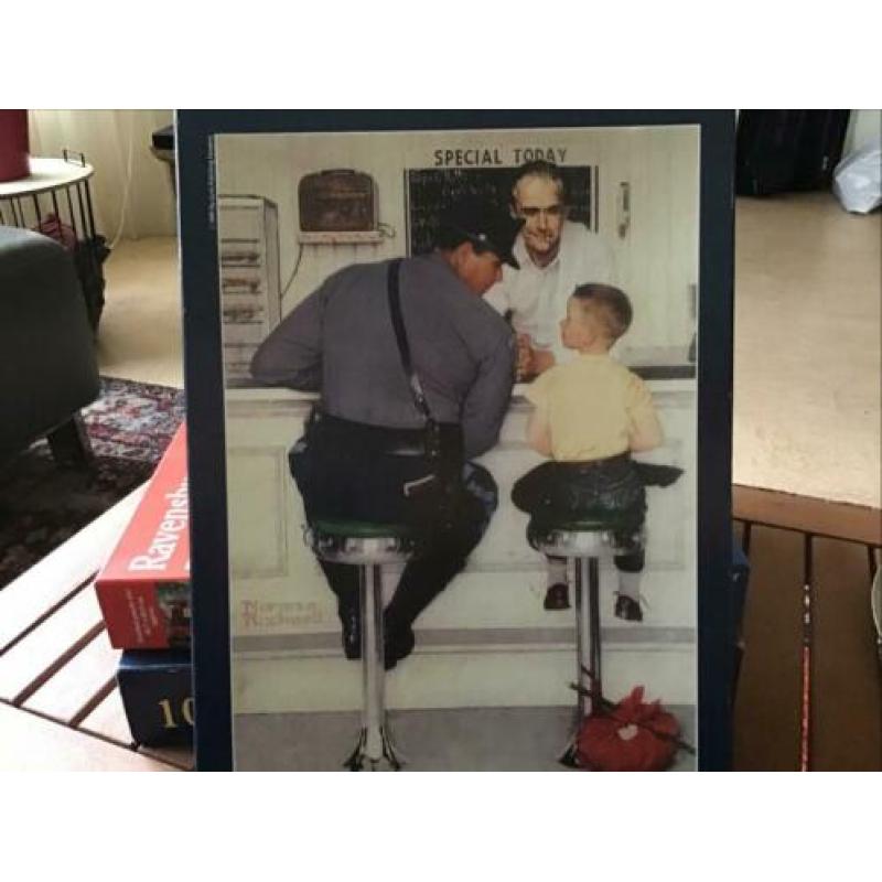 4 puzzels 1000 st oa Norman Rockwell