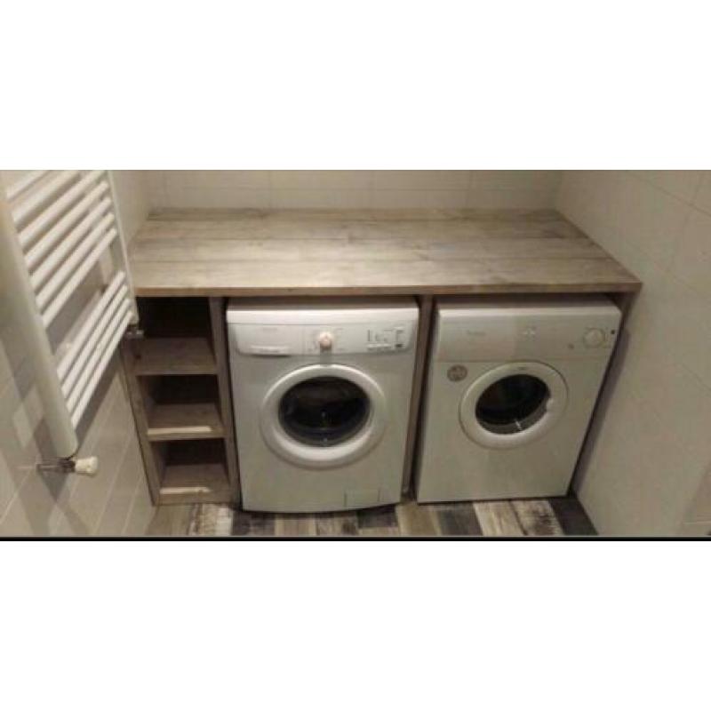 Ombouw voor wasmachine en droger